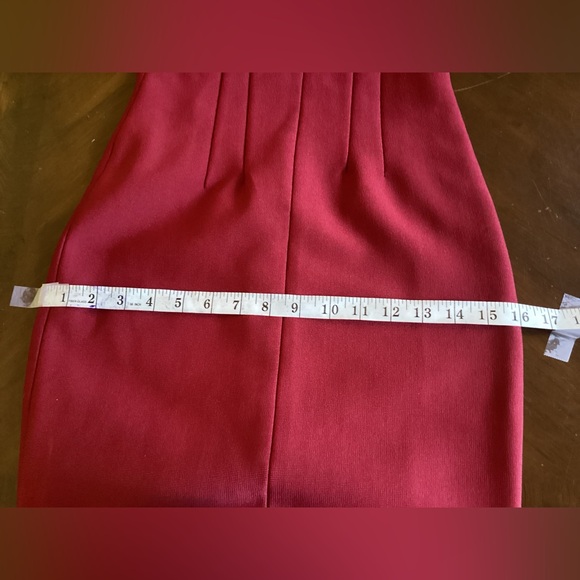 WN SZ M RED BODY CON MAXI DRESS - Picture 12 of 15